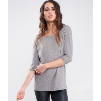 T-shirt Back Longer Manica 3/4 Donna - Vesti 